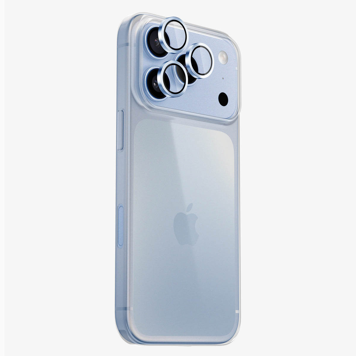 Protection caméra et objectifs iPhone 18 Pro Glacier — contour en aluminium et verre trempé