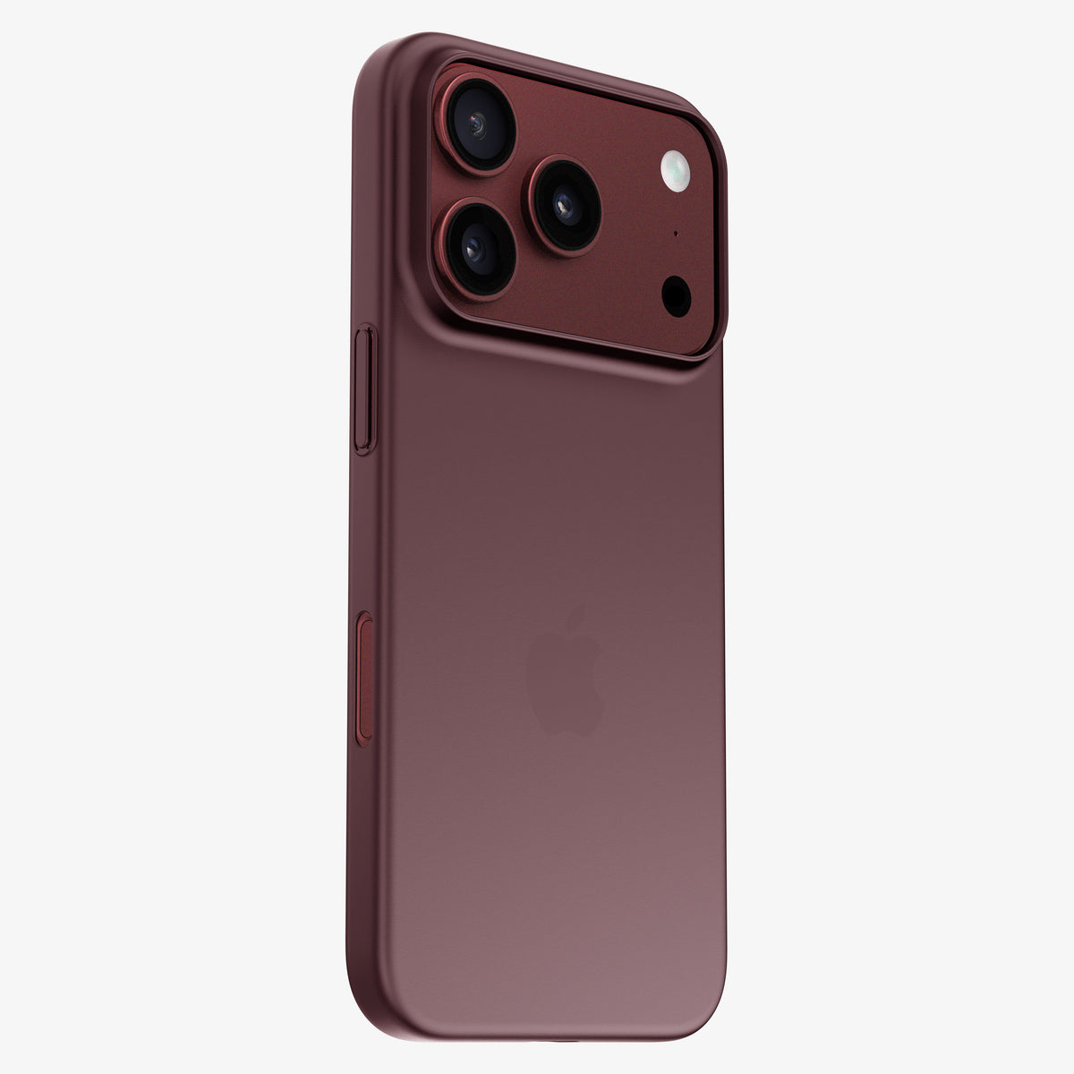 Coque ORIGINAL iPhone 18 Pro et Pro Max — Bordeaux, sans MagSafe