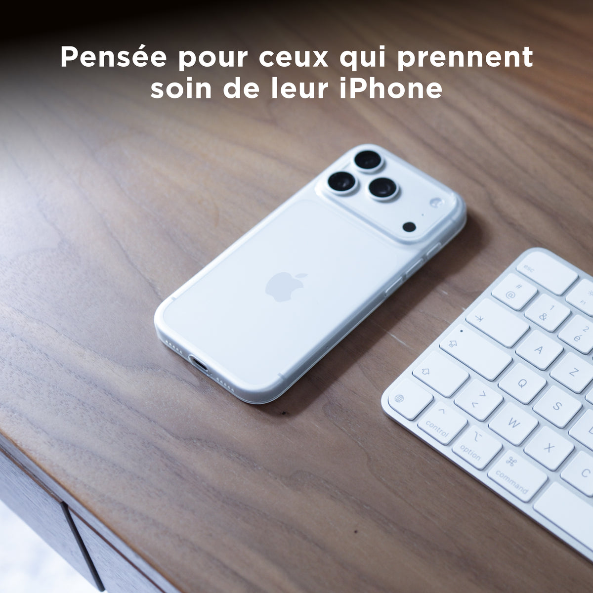 Coque PHANTOM ultra-fine pour iPhone 17 - Transparente & ne jaunit pas