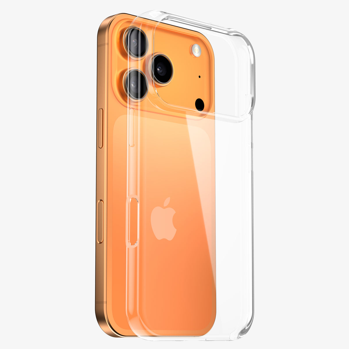 Coque INVISIBLE en silicone pour iPhone 17, 17 Air, 17 Pro et 17 Pro Max - Transparente et souple