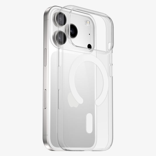 Coque PHANTOM S pour iPhone 17, 17 Air, 17 Pro et 17 Pro Max - MagSafe, transparente, ne jaunit jamais