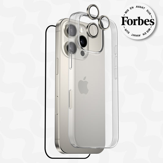 Pack PHANTOM, Verre trempé & Protections de caméra pour iPhone 16 Pro Max