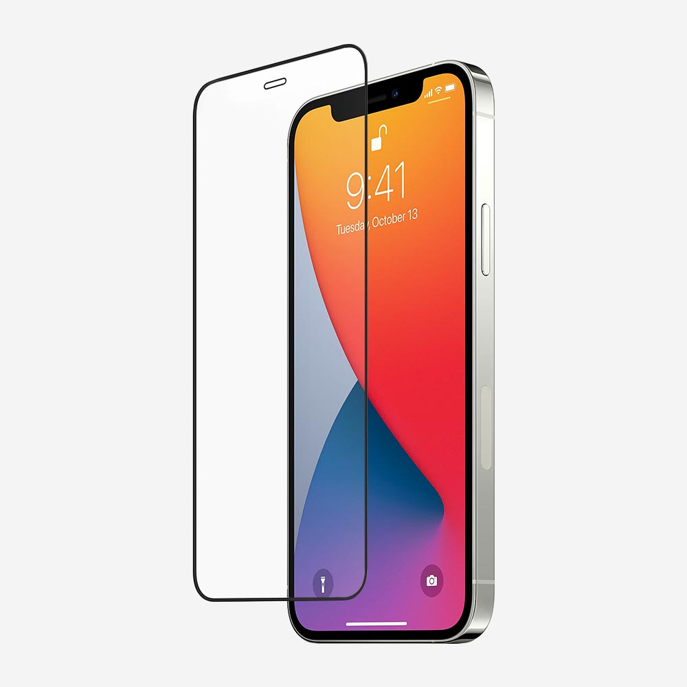 Verre trempé iPhone 12 - protection d'écran 3D intégrale discrète et minimaliste