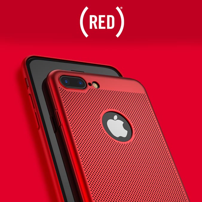 Coque SLICKY MESH pour iPhone 6/6S, 7, 8 & Plus - Dissipation de la chaleur