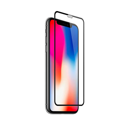 Protection d'écran en verre trempé 3D intégrale pour iPhone X, XR, XS et XS Max